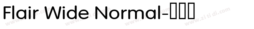 Flair Wide Normal字体转换